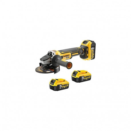 DeWALT cordless angle grinder DCG405P3, 18Volt (black / yellow, 3x Li-ion battery 5.0Ah)