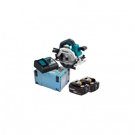 Akku-Handkreissäge DHS661RTJU, 18Volt (blau/schwarz, 2x Li-Ionen Akku 5,0Ah, inkl. Funkadapter)