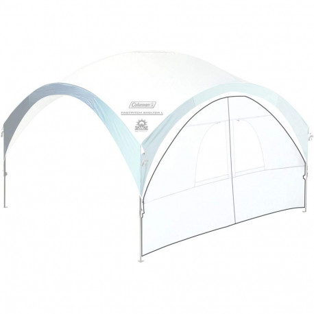 FastPitch külgsein Shelter L uksega 3,65m, hõbedane