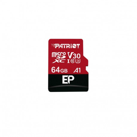 EP 64 GB microSDXC (schwarz/rot, UHS-I U3, Class 10, V30, A1)