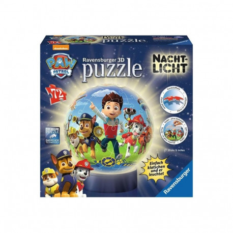 Ravensburger Puzzle Ball Night Light Paw Patrol 72 -  118427
