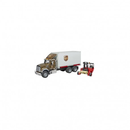 Mack Granite UPS Logistik-LKW (mit Mitnahmestapler)