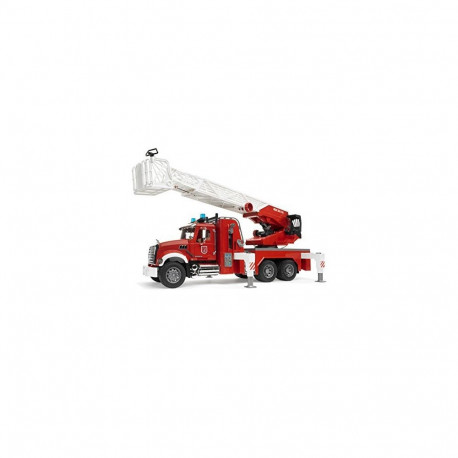 MACK tuletõrje-redelauto Granite pumpaga, punane/valge