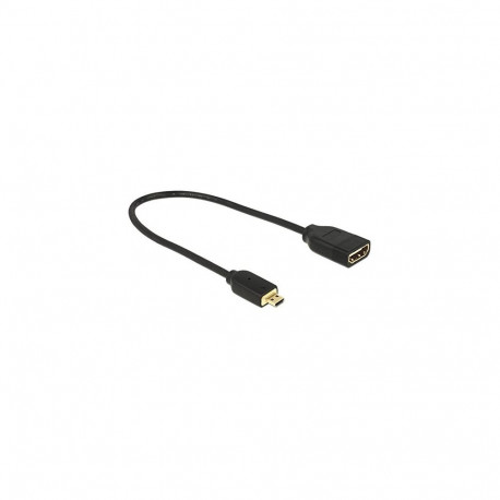 Adapterkabel micro HDMI - HDMI 4K (schwarz, 20cm)