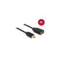 DeLOCK micro HDMI - HDMI St-Bu 20cm 4K