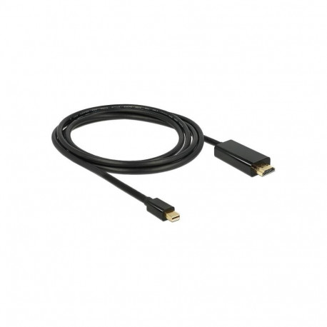 Adapterkabel miniDP Stecker > HDMI-A Stecker (schwarz, 2 Meter)