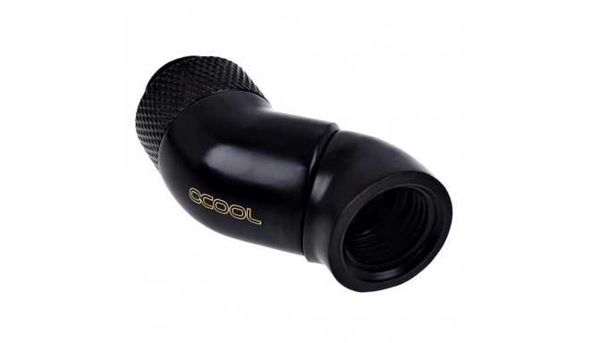 Eiszapfen Winkeladapter (schwarz, 2x 45° gewinkelt)