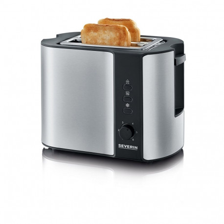 Automatik-Toaster AT 2589 (edelstahl/schwarz, 800 Watt, für 2 Scheiben Toast)