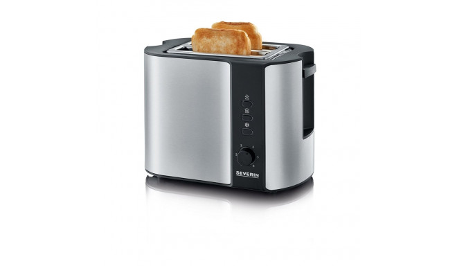 Automatik-Toaster AT 2589 (edelstahl/schwarz, 800 Watt, für 2 Scheiben Toast)