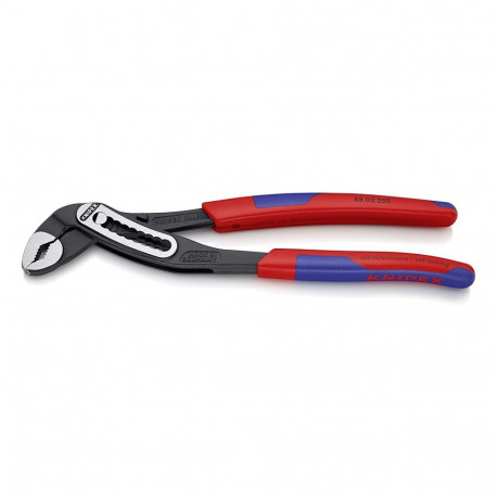Alligator 88 02 250, 250mm, Rohr- / Wasserpumpen-Zange (rot/blau, Wasserpumpenzange, 9-stufig verste