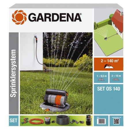 Gardena OS140 dipped four-sprinkler (8222)