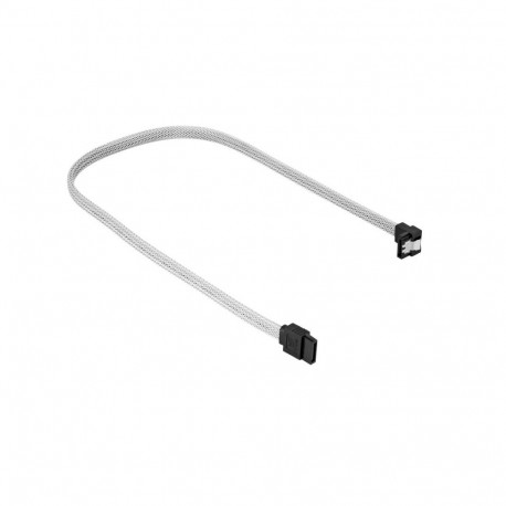 Sata III kaabel 90° ümbrisega 45cm, valge
