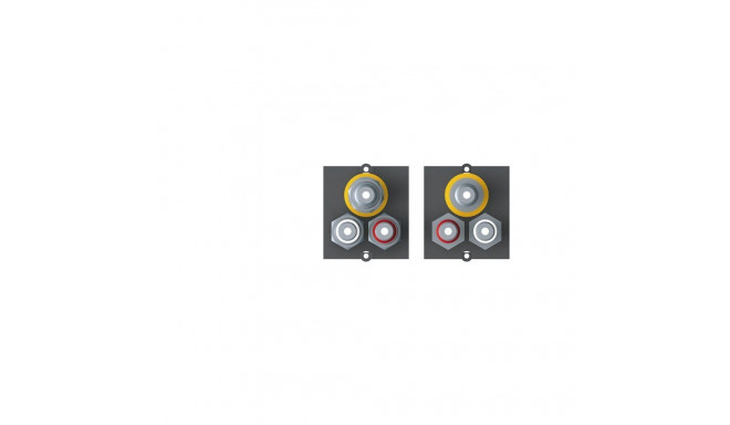 Custom moodul BVM-1 1x video ja cinch stereo lauapistikutele, must