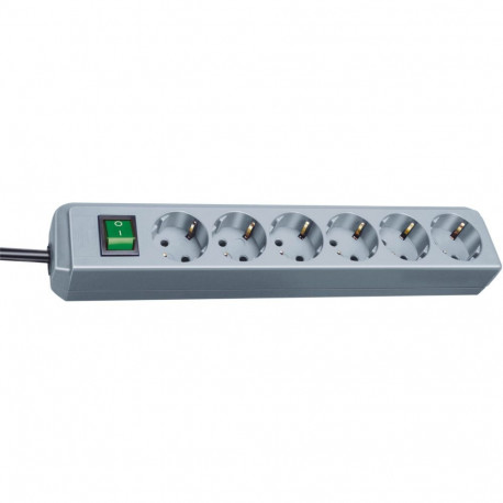 Brennenstuhl Eco srebrny S 6x