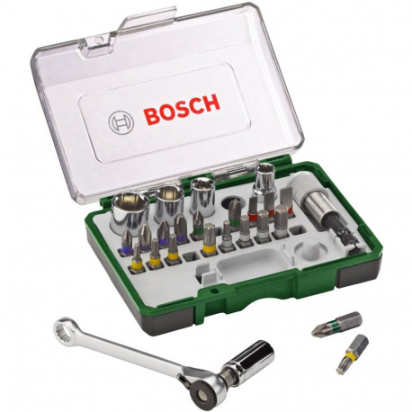 Mini Ratschen-Set 27-teilig (grün)