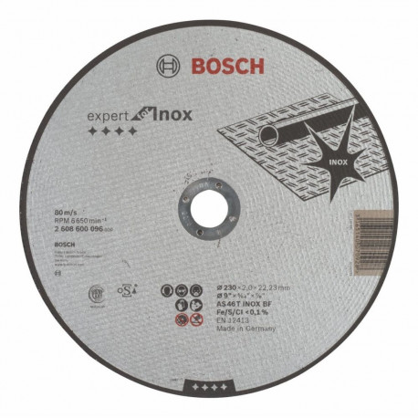 Bosch Cutting disc straight 230mm Inox