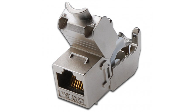 CAT 6A keystone-moodul DN-93615 tööriistavaba varjestatud, hõbedane