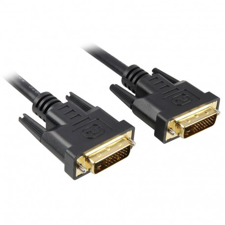 Kabel DVI-D > DVI-D (schwarz, 2 Meter, Dual Link, 24+1)