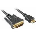 adapterkaabel HDMI > DVI 5m single link 18+1, must