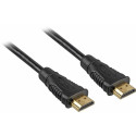 High Speed HDMI-Kabel mit Ethernet (schwarz, 2 Meter)