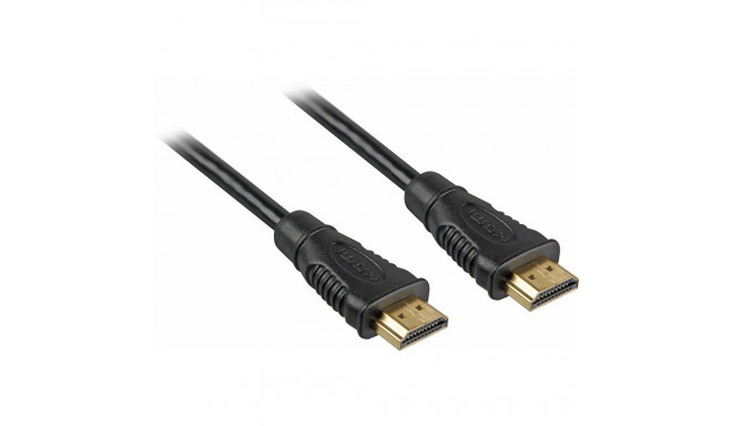 High Speed HDMI-Kabel mit Ethernet (schwarz, 2 Meter)