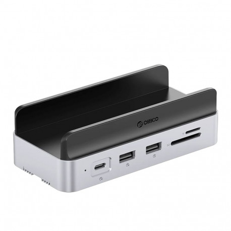 Orico MiniDock 10-in-1 Docking Station with SSD Hard Drive Bay - Silver