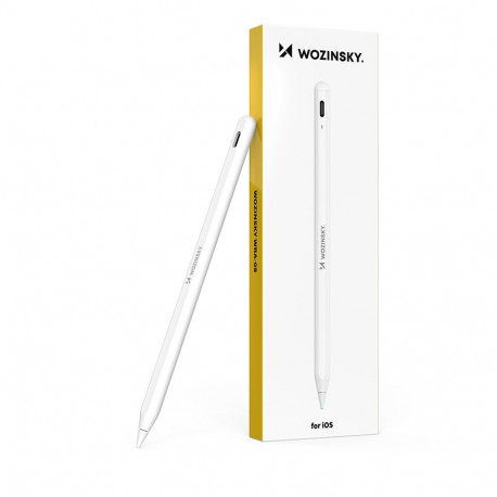 Wozinsky WRA-08 Stylus for iPad USB-C Fast Charging - White