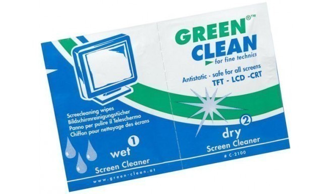 Green Clean ekraani puhastuslapid C-2100