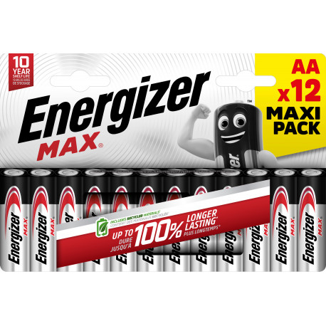 Energizer battery Max Alkaline AA/LR6 DHP12