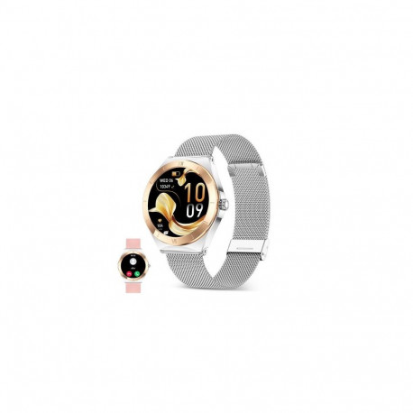 Ksix BXSW29P smartwatch / sport watch 3.02 cm (1.19") AMOLED Digital Touchscreen Silver Wi-Fi