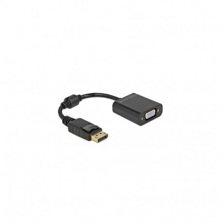 DeLOCK Adapter DisplayPort 1.2 male to VGA female black