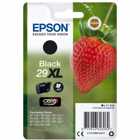 Epson must tindikassett No 29XL Epson29XL Epson 29XL (C13T29914012)