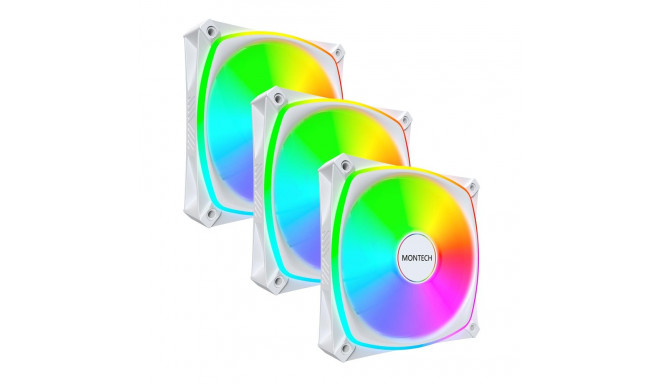 CASE FAN 120MM/RX120 PRO WHITE 3 IN 1 MONTECH