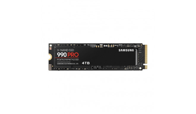 SSD|SAMSUNG|990 PRO|4TB|M.2|PCIe Gen4|NVMe|TLC|Write speed 6900 MBytes/sec|Read speed 7450 MBytes/se