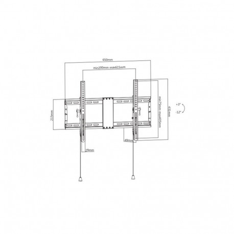 TV SET ACC WALL MOUNT 37-80"/WM-80T-01 GEMBIRD