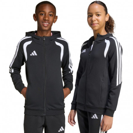 Bluza dla dzieci adidas Tiro 26 League Sweat Full Zip Hoodie czarna KF3324 164cm