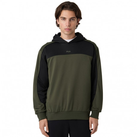 Bluza męska Fila Rivoli oliwkowo-czarna FAM1121 63185 S