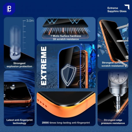 Kaitseklaas Lanbi iPhone 11/XR Sapphire 3D HD