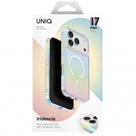 Mobiili tagakaas iPhone 17 Pro Iridescia, Magsafe, holo quartz