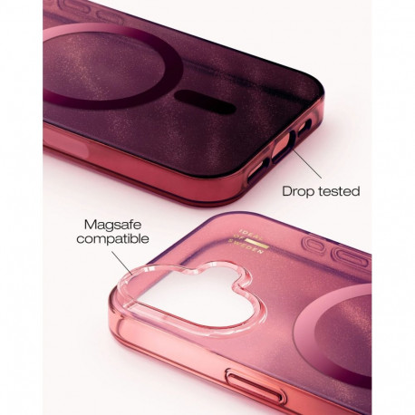 Mobiili tagakaas Ideal of Sweden iPhone 17 Magsafe Clear Cherry Lacquer