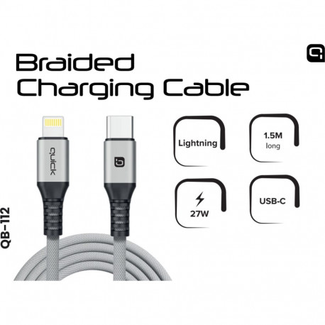 USB kaabel Quick USB-C to Lightning 1.5m