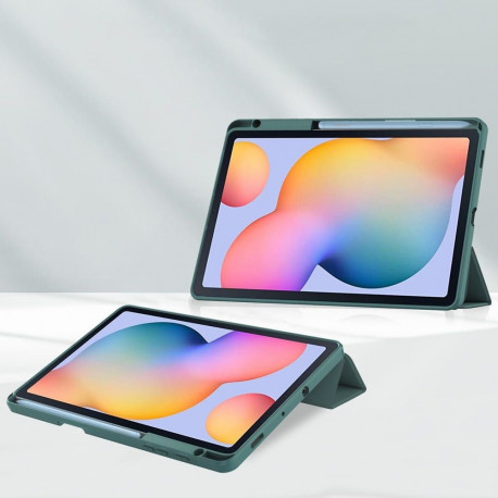 Tahvelarvuti kaaned Bizon Galaxy Tab S6 Lite 20/22/24 Clear, matt roheline