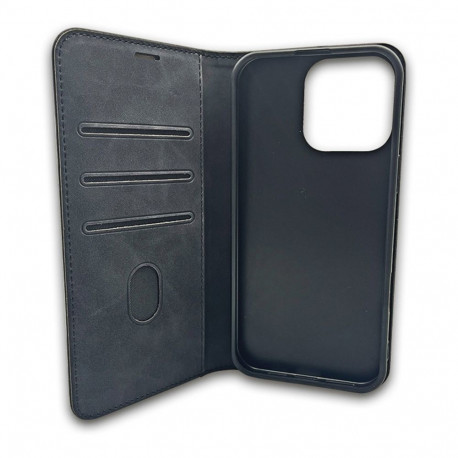 Kaardivahega mobiiliümbris Setty Galaxy A56 Wallet Suede, must