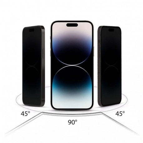 Privaatsusfiltriga kaitseklaas Hofi Galaxy S25 Privacy Pro+, must, 2tk