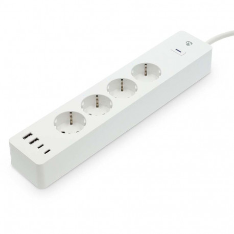 Pikendusjuhe Nedis SmartLife, 2m, 4 pesa + 2xUSB-A + 2xUSB-C