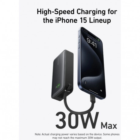 Akupank Anker Nano 10000mAh, PD 30W, must