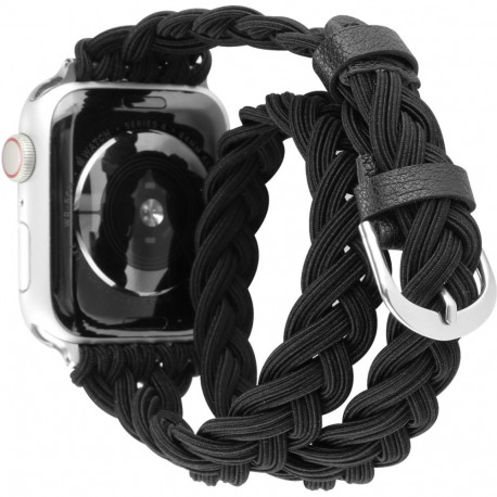 Kellarihm Trendybay Apple Watch 44/45/46/49mm punutud must