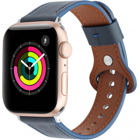 Kellarihm Trendybay Apple Watch 38/40/41/42mm nahk sinine