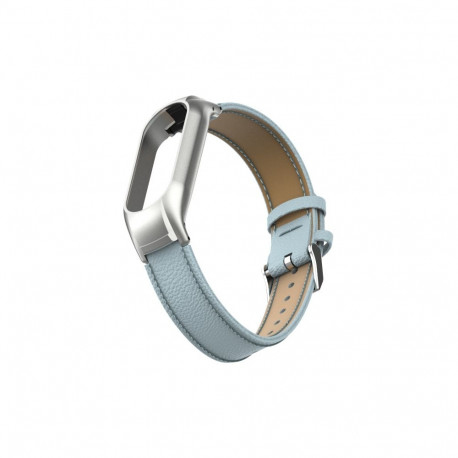 Kellarihm Trendybay Mi Band 7, nahkne, helesinine