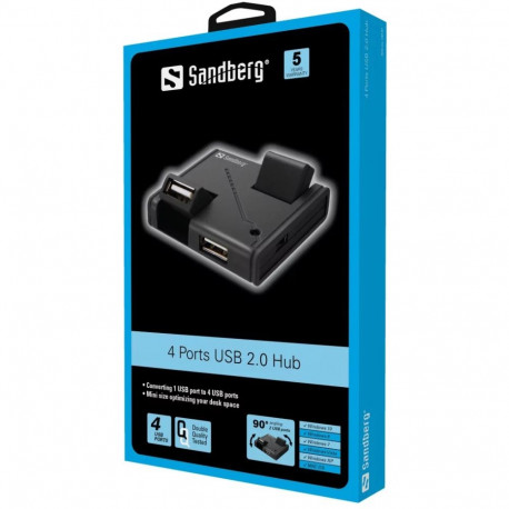 USB jagaja Sandberg USB-A - 4 x USB-A (USB2.0)
